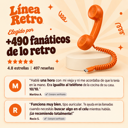 Auriculares De Telefono Retro