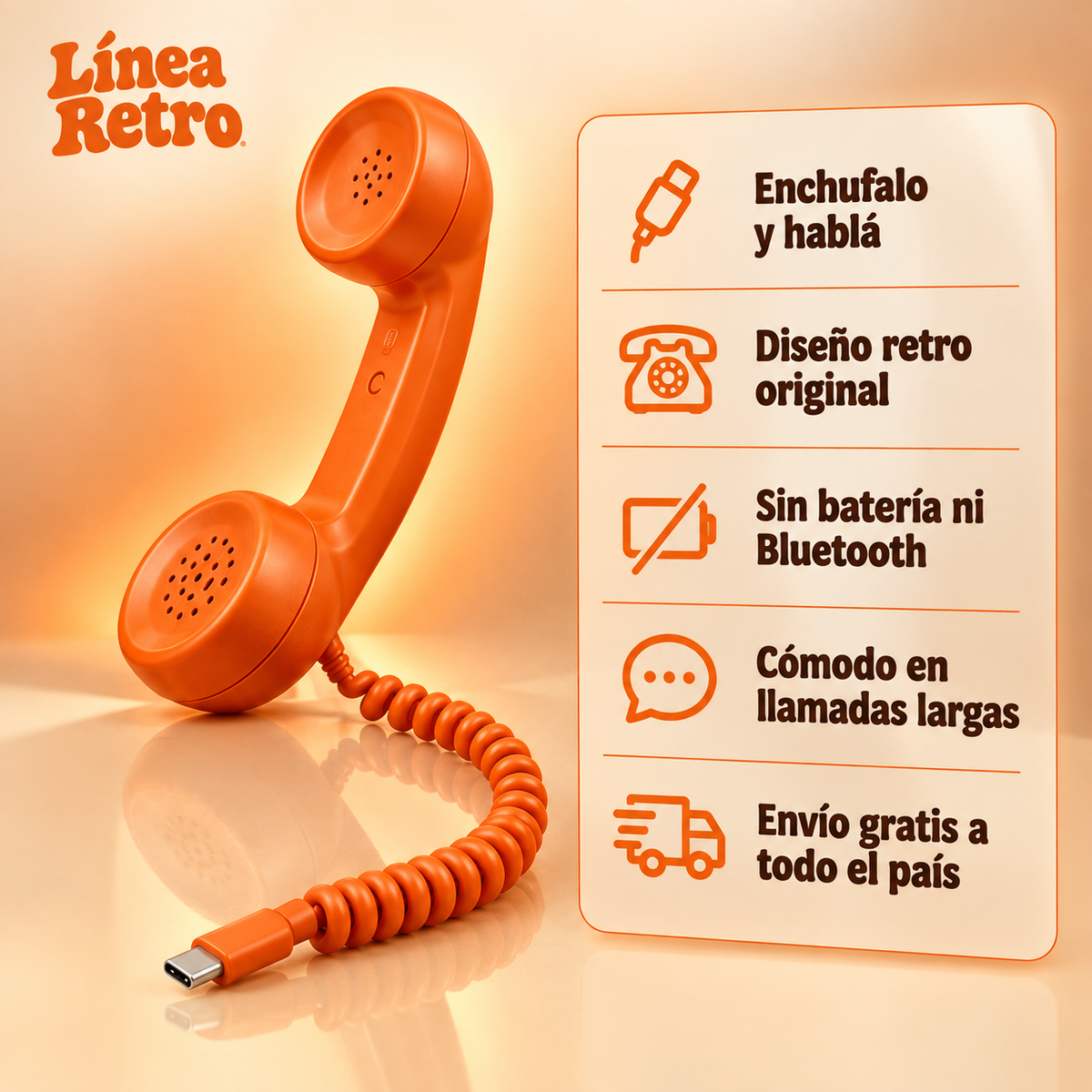 Auriculares De Telefono Retro