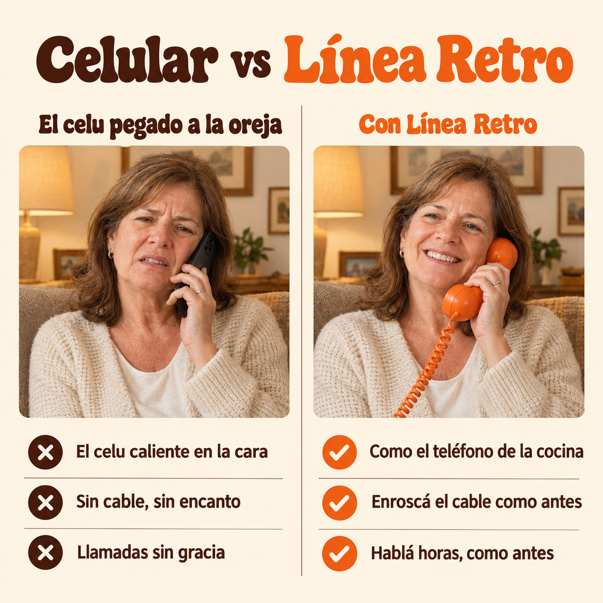 Auriculares De Telefono Retro